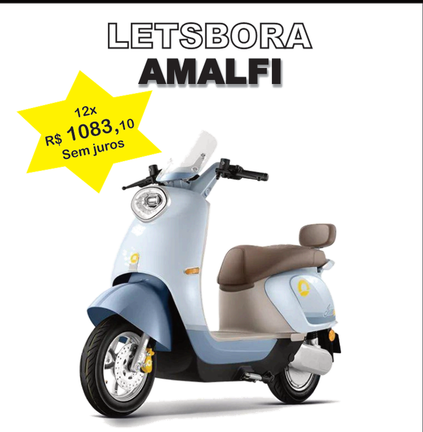 Letsbora Amalfi — Scooter elétrica BlackEV